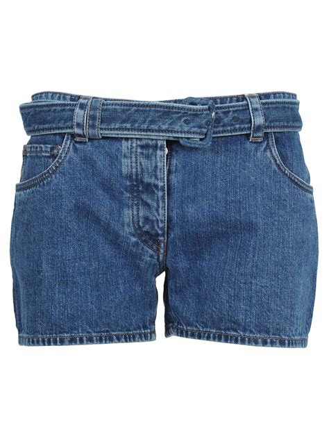 prada shorts blue